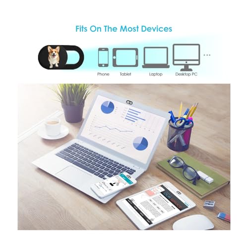 Laptop Camera Cover Slide - Camera Cover Protector Privacy for Laptop and Computer, 0.75 * 0.35 inch Webcam Cover Slide Camera Blocker (6 pcs)