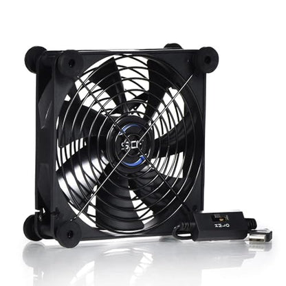 Quiet 140mm USB 5V Portable Cooling Fan for Flat Panel TV Receiver Router DVR PlayStation Xbox Computer Cabinet Cooler - size: Usb 140mm Fan