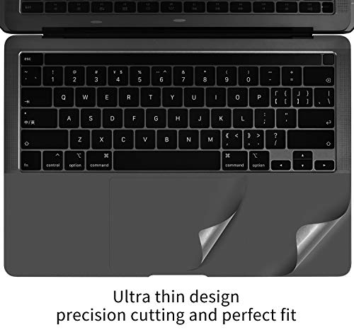 CaseBuy MacBook Pro 13 inch Palm Rest Protector, Wrist Rest Cover with Trackpad Skin for MacBook Pro 13 inch M2 M1 A2338 A2289 A2251 2023 2022 2021 2020, Space Grey