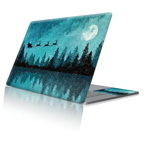 Reusable Universal Laptop Skin Sticker, Cut to Fit for 11.6–15.6 Inch Laptops, Waterproof Protective Film, No-Residue - Moon Forest - color: Moon Forest