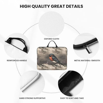 14 Inch Laptop Sleeve Case Waterproof Lightweight Laptop Case Bag Barn Swallow In Graphite Travel Laptop Bags With Handle Briefcase Messenger Bag For Women Men