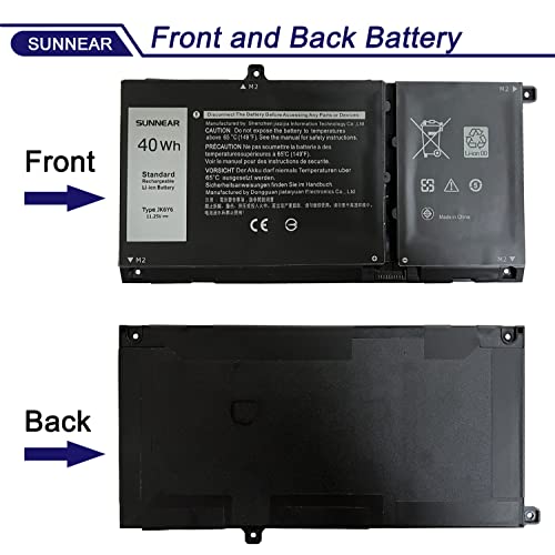 40Wh JK6Y6 Laptop Battery for Dell Latitude 3410 3510 Vostro 5402 5502 | 11.4V; Battery Replacement for Dell Inspiron 5300 5401 5402 5408 5409 5508 5400 5406 7405 7300 7500 2-in-1 Silver - size: 8.7*5.16*1.34 inches JK6Y6