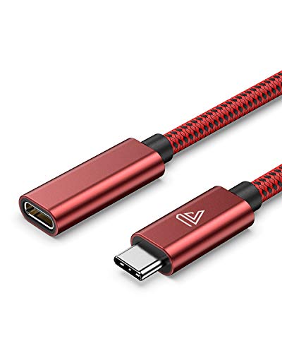USB C Extension Cable (20Gbps/240W/3.3Ft) 4K@60Hz | USB 3.2 Type C 3.1 Male to Female Extension Charging & Sync for iPhone 17 16 15 MacBook /iPad Dell XPS Surface Book Red - color: Red, size: 3.3ft*1