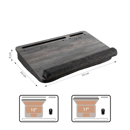 Vigo Wood Laptop Trays LS02X (Cambridge & Black) - color: Cambridge & Black