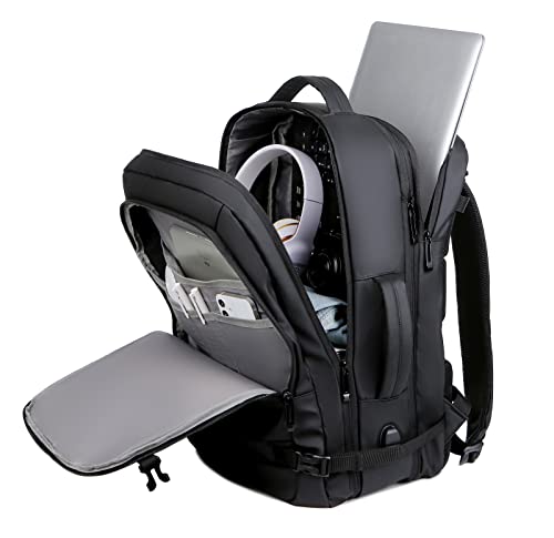 Laptop Backpack for Men Travel Large Capacity - Fits up to 17.3-inch Notebooks Business Computer Bag - color: Black281