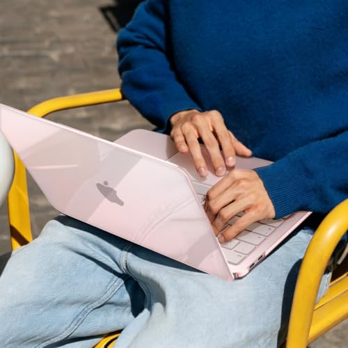B BELK for MacBook Neo Case 13 inch 2026 Release Model A3404, Crystal Blush | Scratch Resistant Protective Hard Shell for Mac Neo Case with Keyboard Cover & Screen Protector, Lightweight, Easy Snap-On - color: Crystal Blush