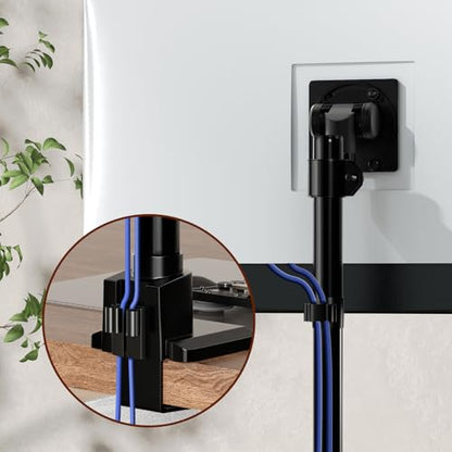 Monitor-Arm Ultrawide Heavy Duty 24-57'' - Aluminum Single Monitor Mount Holds up to 59.4lbs, Adjustable Desk Mount Stand, VESA 75/100 mm, Black - size: Standard