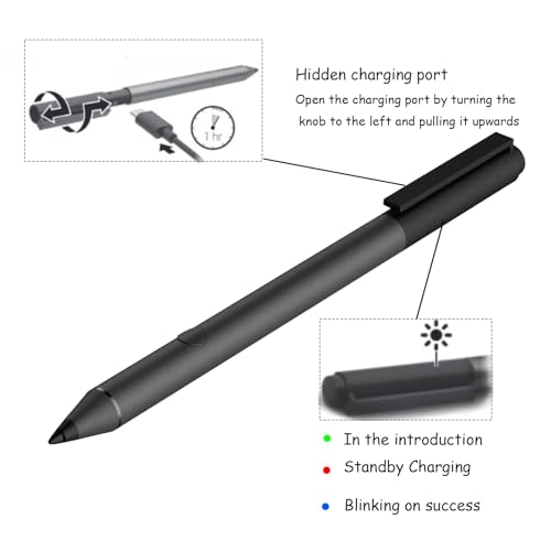 Tilt Pen for HP Tilt Pen SPEN-HP-03(2MY21AA) Compatible with HP Spectre X360/Envy X360/Pavilion X360 Laptop for Window 10