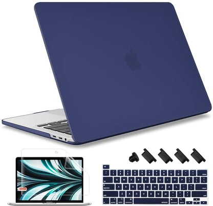 May Chen for MacBook Pro 16 Inch 2019 Release Model: A2141, Hard Shell Case Cover Screen Protector & Keyboard Cover for MacBook Pro 16 Retina with Touch ID & Touch Bar - Navy Blue - color: Navy blue