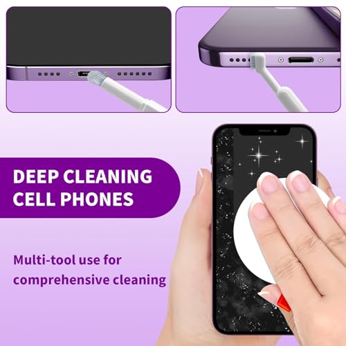 20-in-1 Cleaning Kit for Airpod Earbud Laptop Keyboard, Electronic Penlar Cleaning Kit Compatible with Computer PC Cell Phone, Charging Port
