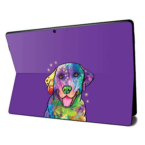 MightySkins Skin for Microsoft Surface Pro X - Golden Retriever Rainbow | Protective, Durable, and Unique Vinyl Decal Wrap Cover | Easy to Apply, Remove, and Change Styles | Made In The USA - color: Golden Retriever Rainbow