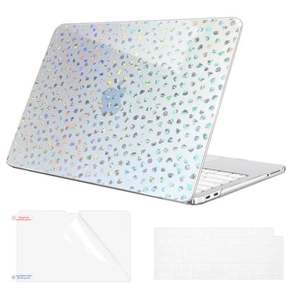 Fintie Case for MacBook Neo 13 Inch with Keyboard Skin & Screen Protector | 2026 A3404, Snap-On Design, Slim Fit, Hard Shell Cover, Laser Diamond - color: Laser Diamond