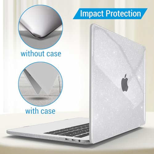 IBENZER Compatible with MacBook Pro 13 Inch Case M2 M1 2026 2025 2024 2023 2022 A2338 A2289 A2251 A2159 A1989 A1706 A1708, Hard Shell Case & Keyboard Cover for Mac Pro 13, Star Clear,T13S-CL+1 - color: Star Clear