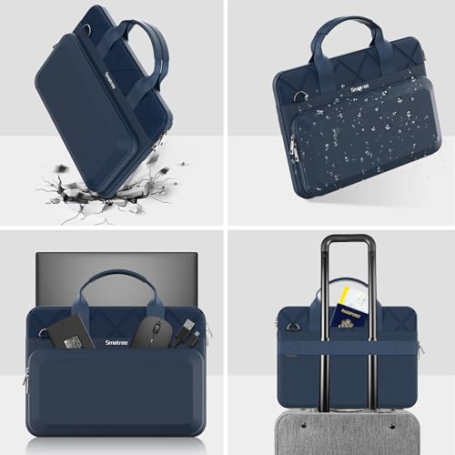 Smatree CityShield Laptop Shoulder Case for 15.6-16 inch Acer/Lenovo/MSI | for 15.6inch Acer Aspire 7 A715-42G-R8BG/-43G-R5M8,16inch Lenovo Yoga Pro9i,MSI Thin A15/Prestige 16AI Evo/Studio,Blue(MC04)