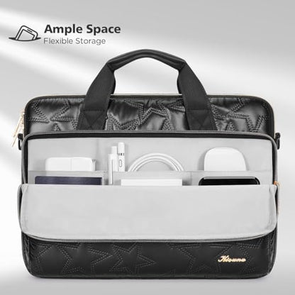 KIZUNA Laptop Sleeve Case 13 Inch Computer Shoulder Bag for 13.6" MacBook Air M2/MacBook Pro 14 M3 M2 M1 MAX/14 Lenovo ThinkPad X1 Carbon/IdeaPad Flex 5 Gen 8/IdeaPad Flex 5i/Yoga 9i Dell - color: Black-star, size: 13-13.3 Inch