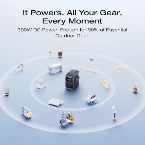 EF ECOFLOW TRAIL 300 DC Portable Power Station with Waterproof Travel Bag | 288Wh LiFePO4 Power Bank, 300W DC, Solar Generator, for Camping, Travel, and Emergency Power - style: TRAIL300+BAG