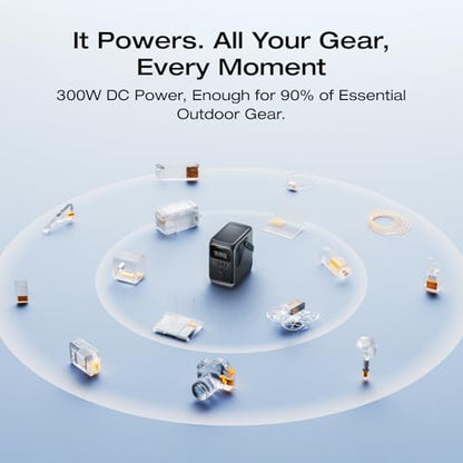 EF ECOFLOW Portable Power Bank Station TRAIL 300 DC, 288Wh 300W DC | LiFePO4 Battery, Compact Solar Generator for Camping, Travel, and Emergency (No AC Outlet Included) - style: TRAIL 300