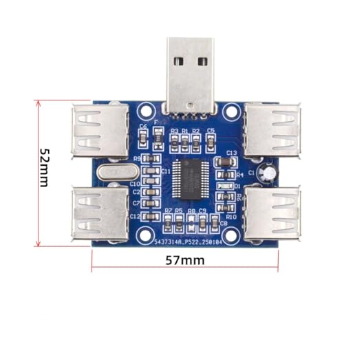 ChenYang 4 Port USB 2.0 HUB,USB A 1 to 4 USB 2.0 Splitter Port Multiplier Expansion Adapter for Laptop/Flash Drive/Keyborad/Mouse - style: USB-A 1-to-4 USB-A