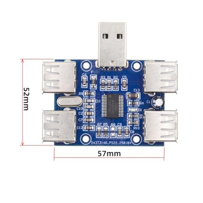ChenYang 4 Port USB 2.0 HUB,USB A 1 to 4 USB 2.0 Splitter Port Multiplier Expansion Adapter for Laptop/Flash Drive/Keyborad/Mouse - style: USB-A 1-to-4 USB-A