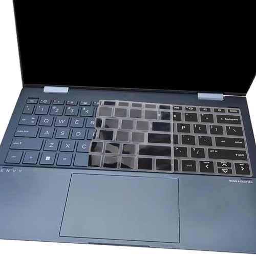 Keyboard Cover for HP Envy x360 13-bf 13t-bf 13-bf0013dx 13-bf0797nr 13t-bf000 13-bf0121TU 13-bf0123TU 13-bf0059tu 13.3 inch Laptop Skin(NOT for Envy 13-ba 13-bd 13-be Series)-Black - color: Black