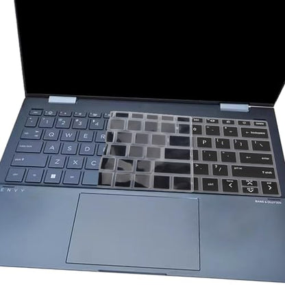 Keyboard Cover for HP Envy x360 13-bf 13t-bf 13-bf0013dx 13-bf0797nr 13t-bf000 13-bf0121TU 13-bf0123TU 13-bf0059tu 13.3 inch Laptop Skin(NOT for Envy 13-ba 13-bd 13-be Series)-Black - color: Black