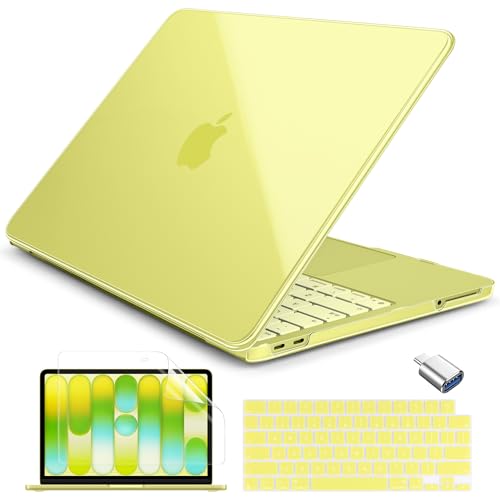 Batianda CrystalAir Case for MacBook Neo 13 Inch 2026, Crystal Citrus | 4-in-1 Bundle Ultra Clear Slim Hard Shell, Lightweight Everyday Protection for MacBook Neo 13 Inch 2026 Model A3404 - color: Crystal Citrus