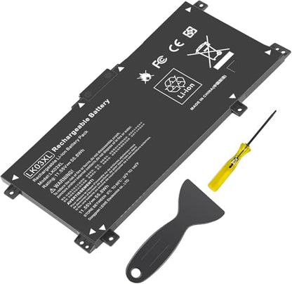 LK03XL Battery for hp Envy x360 Convertible 17m-ae0xx 17-bw 17m-ae111dx 15m-bp1xx 15m-cn0xxx 15-cn0xxx 15m-cp0xxx 15m-cn0012dx 15m-cn0011dx for HP Envy X360 Convertible 17-AE 17M-AE 17-BW 17-CE 17M-CE - size: 7.87x3.93x0.27inch LK03XL