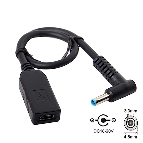 chenyang USB C to DC 20V 4.5x3.0mm Power Plug PD 65W Emulator Trigger Charge Cable for Laptop - style: For DC4.5x3.0mm 20V