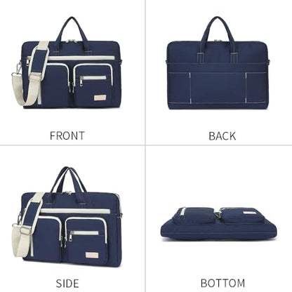 15-15.6 inch Laptop Shoulder Bag, for MacBook Pro 16, Hp Lenovo Dell 14 inch Waterproof Messenger Bag Case Sleeve (Dark blue) - color: Dark Blue, size: 15 inch/15.6 inch