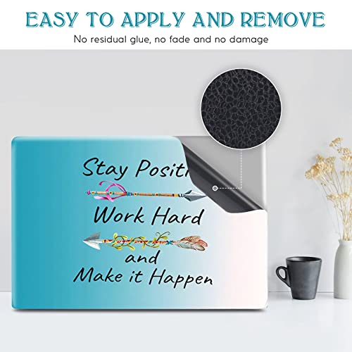 DINKY Laptop Skin Sticker Decal, 12" 13" 13.3" 14" 15" 15.4" 15.6 inch Laptop Universal Reusable Vinyl Skin Stickers Cover Art Decal Notebook PC Personalized Protector-Inspirational Quote - color: Inspirational Quote