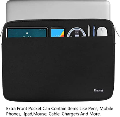 Laptop Case Sleeve 15.6 inch, Shockproof Protective Notebook Case Briefcase | Laptop Sleeve, Briefcase Computer Cover Carrying Notebook Bag for 15" HP, ASUS, Dell, Lenovo, Acer - color: Black, size: 15.6 inch
