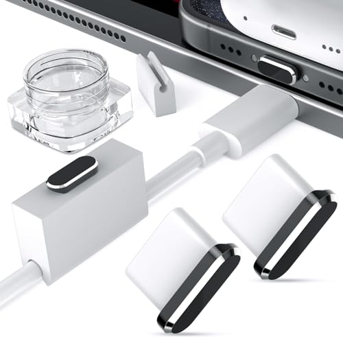 USB C Dust Plugs for iPhone 17 16 Pro Max 15 Plus 16e 17e,2 Pack Anti Dust | Cover for Samsung S26 Ultra A17 A16 S25 FE S23 Z Flip Pixel 10a 9a Type C Charging Port Protector with Cable Clip Clear Case - color: Black