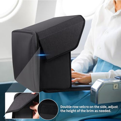 Laptop Sun Shade,Laptop Sun Shade for Working Outside,Foldable and Portable Screen Sun Glare Shield Sleeve,Outdoor Computer Cover,Privacy Protective Hood Sunshade Bag 12-14inch (Patent Pending) - size: 12-14inches