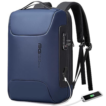 BANGE Tech Laptop Backpack for Men and Women - color: Blue