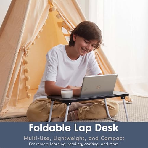 Laptop Bed Tray Table, Laptop Stand, Portable Lap Desks with Foldable Legs, Reading Desk for Sofa Couch Floor - Small - size: Standard Small