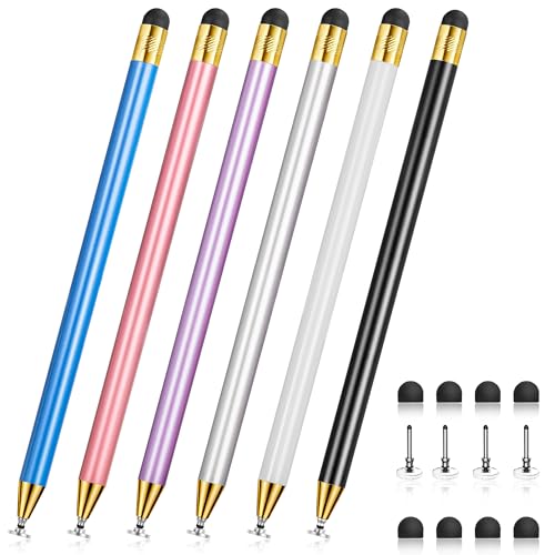 2-in-1 Stylus Pen for Touch Screen, Stylists pens for Touch Screens Compatible Phone/pad/and Tablets All Touch Screens (6X Gold Mix) - color: Gold Mix