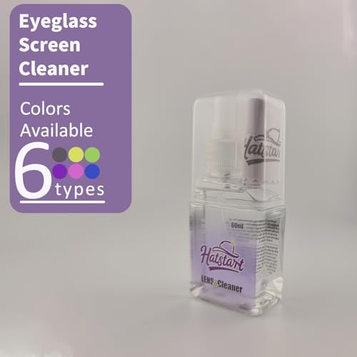 Phone Touch Screen Cleaner Mist Spray and Wipe, Hatstart Pristine Eyeglass Cleaning Kit for TV Laptop Computer Tablet PC LCD Flat Screens Car Display, Compatible with iPhone iPad MacBook Pro, Purple - color: Purple
