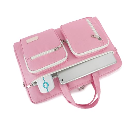 15-15.6 inch Laptop Shoulder Bag, for MacBook Pro 16, Hp Lenovo Dell 14 inch Waterproof Messenger Bag Case Sleeve (pink) - color: Pink, size: 15 inch/15.6 inch