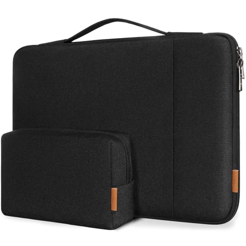 DOMISO 360 Protective Laptop Case 16 inch, 16 inch Laptop Sleeve Compatible with Mac Book Pro 16, Waterproof Computer Cases Bag with Handle,Black - color: Black, size: 16 inch
