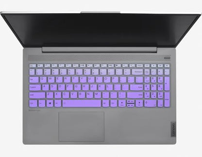 Keyboard Cover for Lenovo Yoga 7i 2-in-1 Laptop 16"/15.6", Ideapad 3/Idepad 3i/Ideapad 5/Ideapad 5 15.6 17.3, Lenovo Ideapad Flex 5 5i 15.6, 16"/IdeaPad Slim 5 5i 15.6, 16, Lenovo V15 G4 G3 G2 Skin - color: Ombre Purple