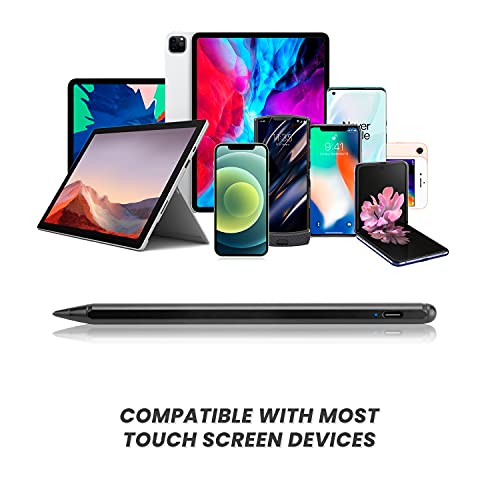 Chromebook Flip 2-in-1 Touchscreen Laptop Stylus Pen, Active Pen Digital Capacitive Stylus for ASUS Chromebook Flip 2-in-1 Laptop Stylus with Ultra Fine Tip,Touch-Control and Rechargeable,Black - color: Black