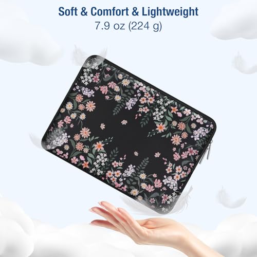 MOSISO Laptop Case 13.3 inch, 13-14 inch Laptop Sleeve Compatible with MacBook Neo/Air 13.6/Pro 13/Pro 14, HP Dell ASUS Lenovo, Neoprene Computer Sleeve Bag with Small Case, Swaying Blooms