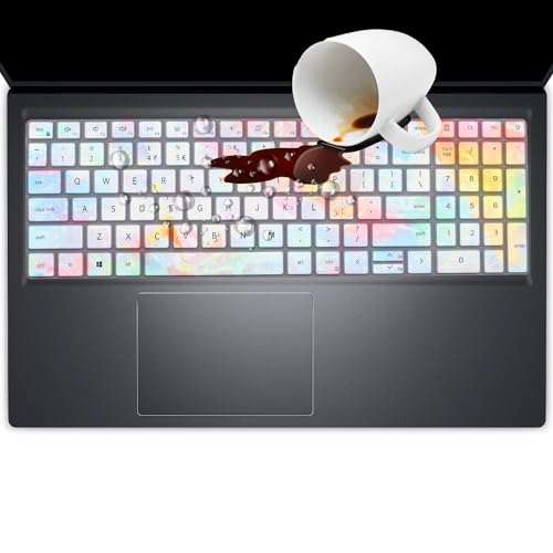 Colorful Keyboard Cover for 2025 Dell 15 Laptop DC15250 DC15255 15.6, Dell Inspiron 15 3510 3511 3515 3525 3530 3535 5510 5515 5518 7510 15.6, Vostro 3510 3520 3530 5510 5515 15.6, Inspiron 7610 - color: colors