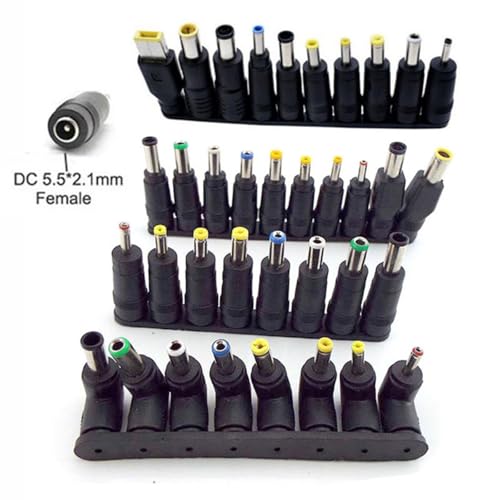 Multifunctional Power Adapter Set Including 8pcs/10pcs Connectors Conversion Adapters for Laptops Notebook Laptop Adapter - color: 10 piece set A