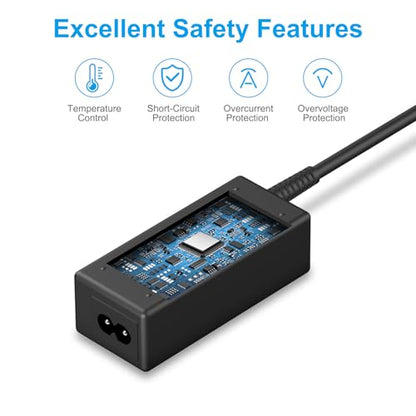 Replacment for LG Monitor Power Cord - DC 19V Power Supply for LG Electronics 27" 24" 23" 22" 20" 19" LCD LED HD TV Monitor Widescreen Power Adapter Cord(6.5 * 4.4mm)