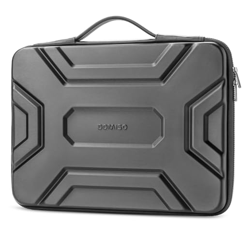 DOMISO 15.6 inch Laptop Sleeve, Shockproof and Waterproof EVA Protective Laptop Case, Laptop Sleeves for 16" MacBook Pro/Max M2 M1 2019-2023,15"-16" HP Dell Asus Laptop,Dell XPS 15, Dark Grey - color: Dark Grey, size: 15.6 inch