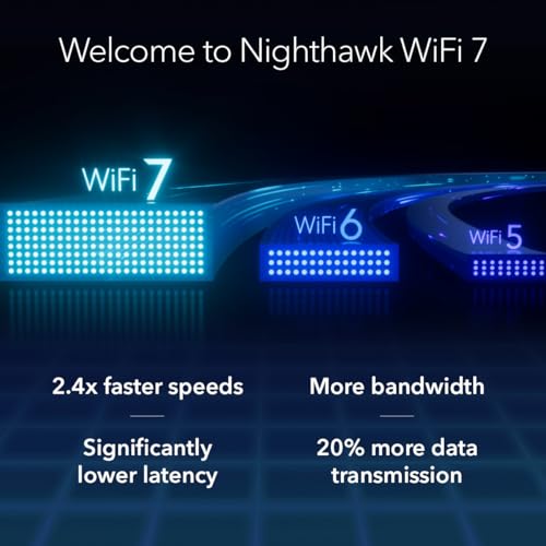NETGEAR Nighthawk WiFi 7 USB 3.0 Adapter (A8500) – BE5000 Tri-Band Wireless Gigabit Speed (Up to 5.0 Gbps) – 6 GHz Band – Works with Any Router or Mesh System – for Windows 11 PC - style: WiFi 7, 5.0Gbps