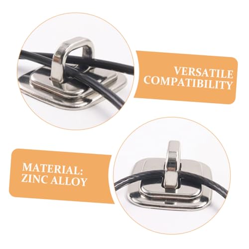 2pcs Laptop Lock Security Plate Cable Anchor for Desk Mounting Theft for Laptops Monitors and Tablets Compatibility for Office and Travel Use