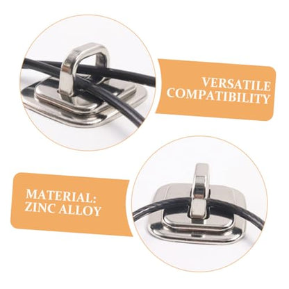 2pcs Laptop Lock Security Plate Cable Anchor for Desk Mounting Theft for Laptops Monitors and Tablets Compatibility for Office and Travel Use
