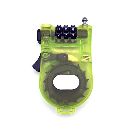 Crysto 3-Foot Retractable Cable Password Lock - color: Green